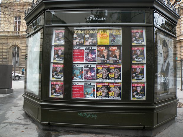  kiosque à journaux, janvier 2011